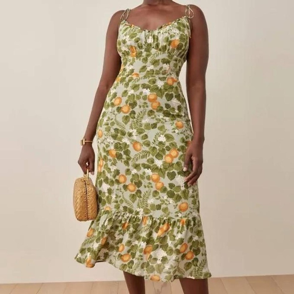 Reformation | Embry midi dress inspired Orange Grove